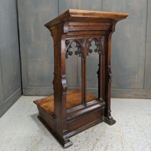Excellent Quality Carved Oak Gothic Prie Dieu Prayer Desk (SOLD)