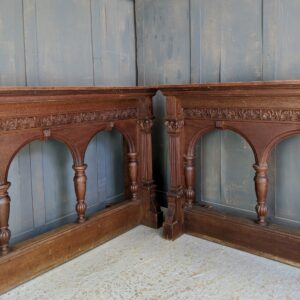 Beautiful Georgian Style Antique Teak Choir Fronts from St Saviours Sunbury (SOLD)