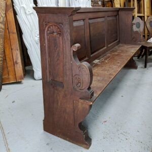 Ornate Carved Early 20th Century Solid Teak Choir Pews from St Saviours Sunbury (SOLD)