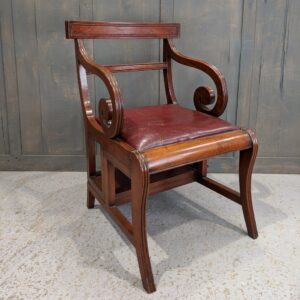 Antique Edwardian Metamorphic Mahogany Chair Staircase (SOLD)