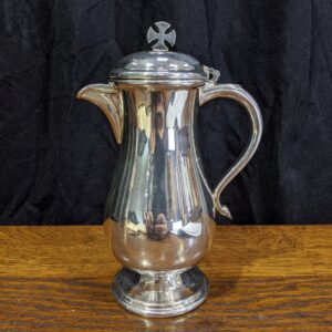 Silver Plated Church Ewer Flagon with Cross Handle on Lid (SOLD)