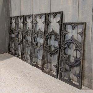 Slightly Warped Gothic Carved Features from Old Rood Screen St Georges Worthing (SOLD)