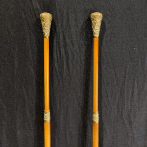 Highly Unusual Pair of Warden's Staves from a Private Chapel (SOLD)
