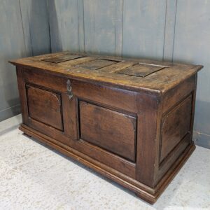 18th Century Early Georgian Antique Panelled Coffer Mule Chest Kist (SOLD)