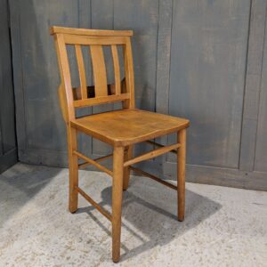 Grantham 1960's Vintage Beech Slatback Chapel Church Chairs (SOLD)