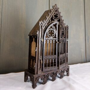 Decorative Antique Gothic Housing Miniature Cupboard for Small Statue or Devotional Item (SOLD)