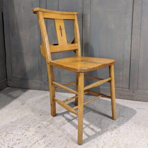 Classic Cross Backed Chapel Church Chairs from St Matthews Birmingham #1 (SOLD)