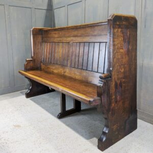 St Luke Eltham Antique Monumental Oak Church Choir Pew (SOLD)