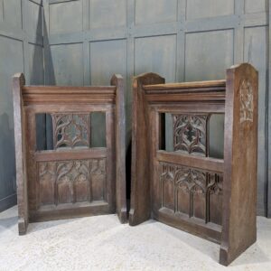 Large Vintage Gothic Oak Reading Desks Lecterns Ambos from St Matthews Birmingham (SOLD)