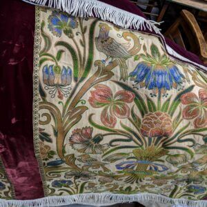Very Large Period Velvet & Silk William Morris Altar Cloth (SOLD)