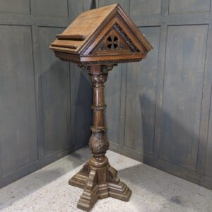 1878 Grand Oak Antique Memorial Pigeon Coop Revolving Lectern (SOLD)