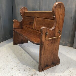 Antique Pine Church Chapel Pew Bench From Verwood (SOLD)