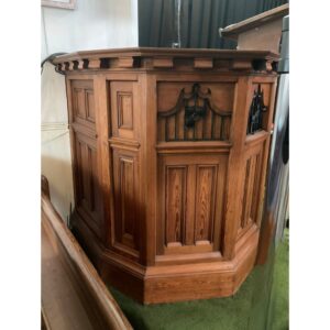Thames Ditton 1900's Pitch Pine Church Pulpit (SOLD)