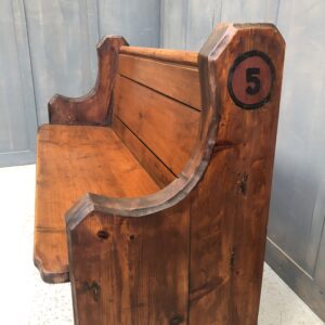 'Last One Ever' Guildford Heavy Shaped End Church Pew (SOLD)