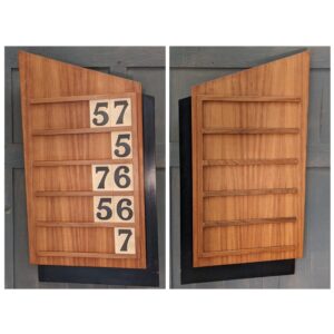 Epsom 1963 Vintage Mid Century Left & Right Hardwood Hymn Boards (SOLD)