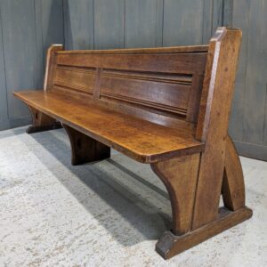 St Margaret the Queen 1900's Antique Oak 'Y' Ended Church Benches Pews (SOLD)