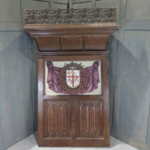Highly Carved & Ornate Oak Antique Organ Panel Sounding Board Canopy from St Giles Cripplegate (SOLD)