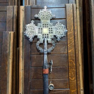 Genuine Coptic Silvered Processional Cross from St Patrick's North London (SOLD)