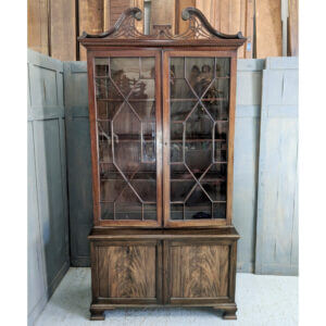 Edwardian Sheraton Style Very Good Quality Antique Display Case (SOLD)