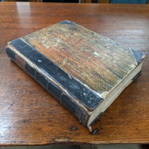 1871 Large Excellently Illustrated Leather Bound Book of Family Worship