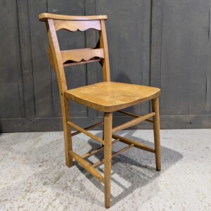 Vintage Wavy Back Pale Elm & Beech Church Chapel Chairs from Redhill URC (SOLD)