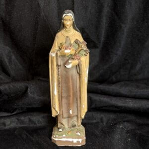 Small Vintage Plaster Religious Statue of St Teresa Lisieux (SOLD)