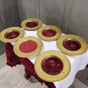 Brass Collection Plates from St Teilo's Cardiff (SOLD)