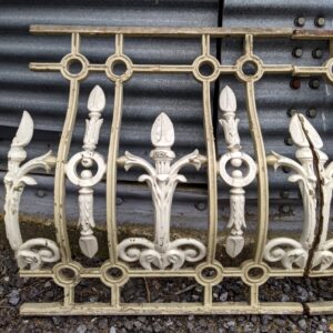 Long Run of Decorative Victorian Cast Iron Balcony Frontage Panelling Sections (SOLD)