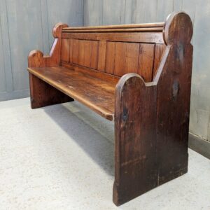 Oxford Late Victorian Pitch Pine Church Chapel Pew (SOLD)