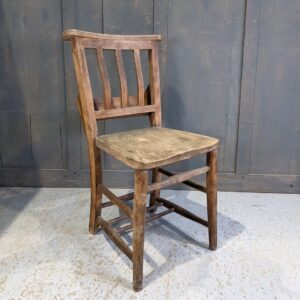 Elm & Beech Slatback Rugby Church Chapel Chairs (SOLD)