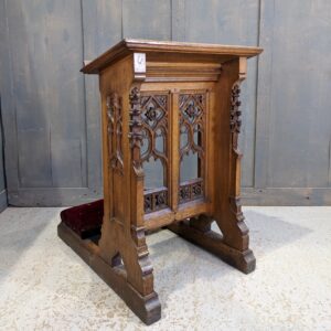 Top End Small to Medium Antique Gothic Oak Prayer Desk Prie Dieu (SOLD)