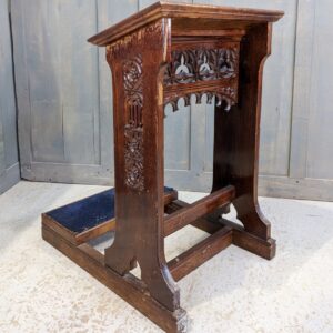 Vintage Oak Gothic Prayer Desk Prie Dieu from St George the Martyr Preston (SOLD)