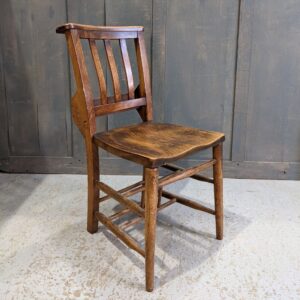 Beautiful Antique Slatback 1910 Church Chapel Chairs from All Saints Headington (SOLD)