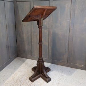 Late Victorian Simple Gothic Oak Pedestal Church Lectern from St Thomas Lymington (SOLD)