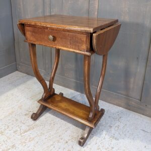 Unusual Small Vintage Drop Leaf Work Table (SOLD)