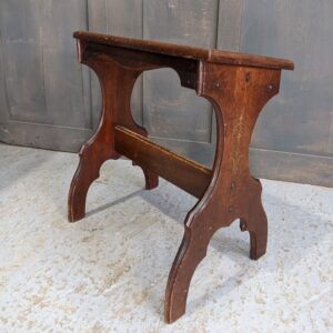 Antique Decorated Organist Piano Stool with Sloped Seat (SOLD)