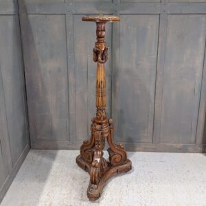 Highly Elaborate Carved Baroque Style Paschal Candlestand (SOLD)