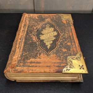 Large Victorian Leather Bound Illustrated National Family Bible (SOLD)