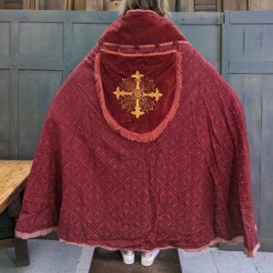 Large Vintage Red Velvet & Brocade Cope (SOLD)