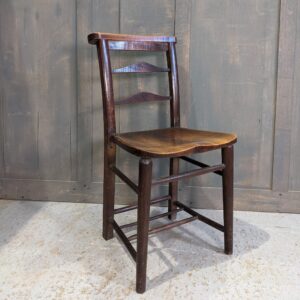 Rich Coloured Antique Ladderback Church Chapel Chairs from St Peter's Leicester (SOLD)