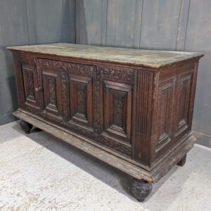 Large Early Victorian Antique 1840's Carved Low Cupboard (SOLD)