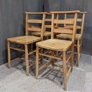 1960's Vintage Pale Elm & Beech Church Chapel Chairs 'Y' (SOLD)