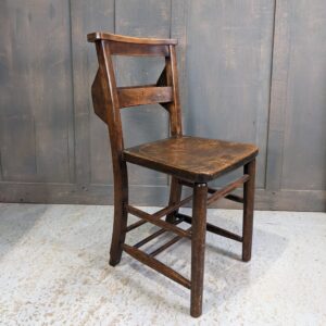 All Saints with St Peter Luton Antique Circa 1910 Dark Elm & Beech Church Chapel Chairs (SOLD)