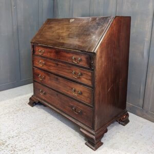 Excellent Colour Fine George III Larger Size Antique Mahogany Bureau Desk (SOLD)