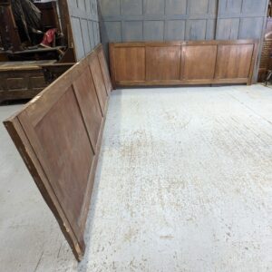 Two Large Vintage Oak Veneer Panels Panelling from a Massive Frontal Chest (SOLD)