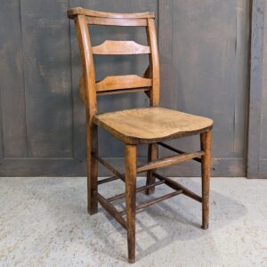Strong & Heavy Antique Ladderback Church Chapel Chairs from St John's Furness Vale (SOLD)