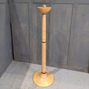 Extremely Large Modern Sycamore & Walnut Church Paschal Candlestick (SOLD)