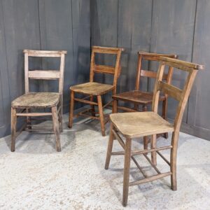 Harlequin Set of 4 'Classic' Different Coloured Church Chapel Chairs VI (SOLD)