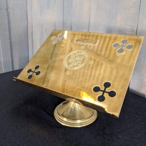 'Diadem' Vintage Brass Church Missal Stand Table Lectern Book Rest (SOLD)