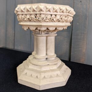 Very High Quality Antique Coade Stone Baptismal Church Table Font (SOLD)